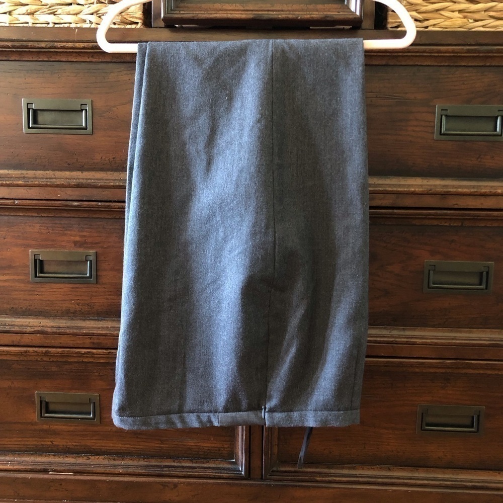Vintage Kasper 100% wool gray dress pants in size 14P